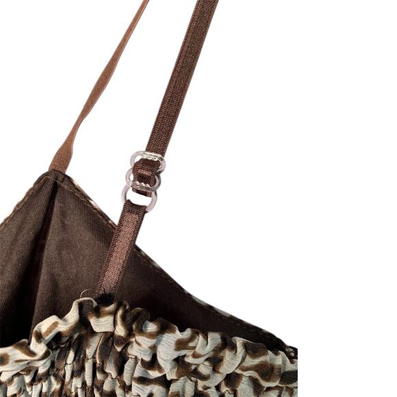 Daytrip Women's Sundress Medium Leopard Print Adjustable Straps Summer - Picture 10 of 11